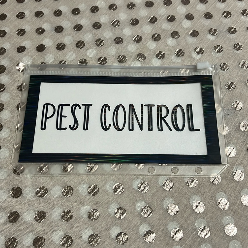 Pest Control A6 Cash Envelope Zippered Cash Stuffing Budgeting Savings Goals